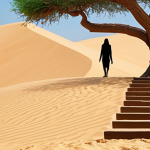 **

A visually appealing, modern infographic in Arabic showcasing the seven key elements of psychological motivation (Goal Setting, Positive Thinking, Positive Relationships, Self-Development, Time Management, Flexibility & Adaptability, Self-Care). Use icons and colors that resonate with a Middle Eastern aesthetic. In the background, subtly include imagery representing personal and professional growth, like a seedling sprouting into a strong tree, or steps leading up a sand dune. The overall feel should be empowering and optimistic. Include the phrase "قوة التحفيز" (The Power of Motivation) prominently.

**