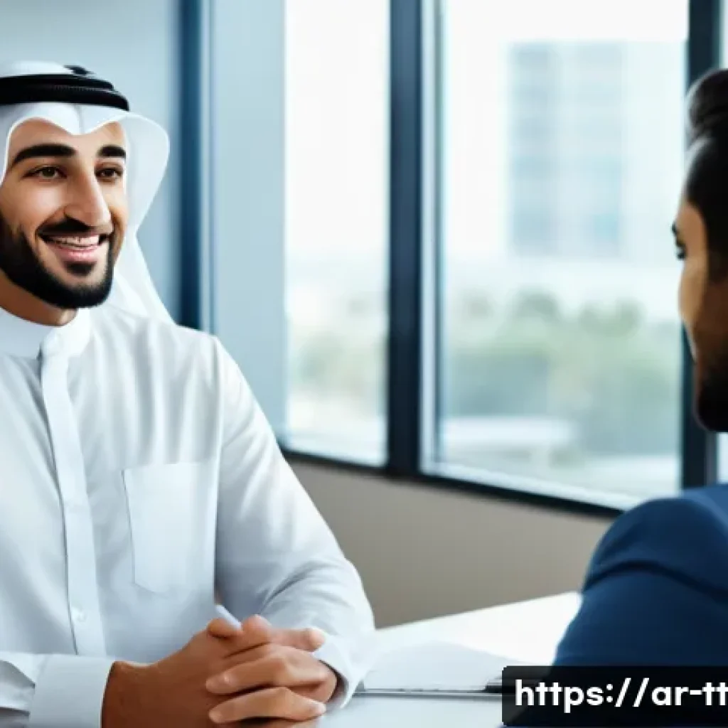 동기부여를 위한 긍정적인 피드백 기법 - A warm and professional Middle Eastern office setting where a diverse team of Arab colleagues engage...