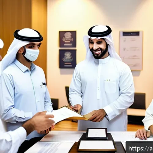 Home 31 비즈니스에서의 동기부여 연구 사례 - A modern Middle Eastern office environment featuring a diverse team of Arabic professionals engaged ...